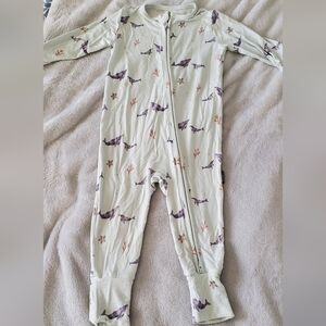 Belan J Whale Print Kids One Piece BAMBOO